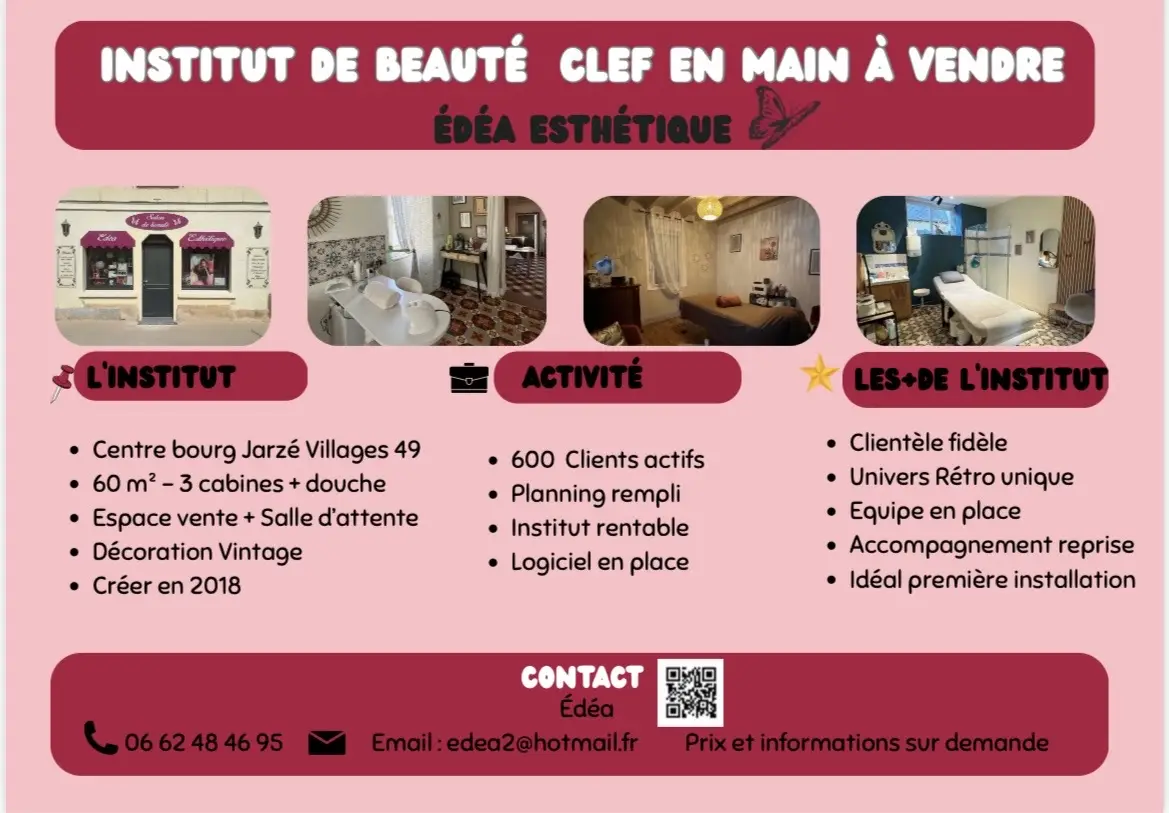 Institut de beauté clé en main - prêt à exploiter