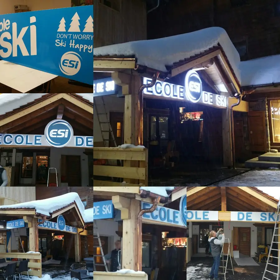 Conception et fabrication d’enseignes en relief