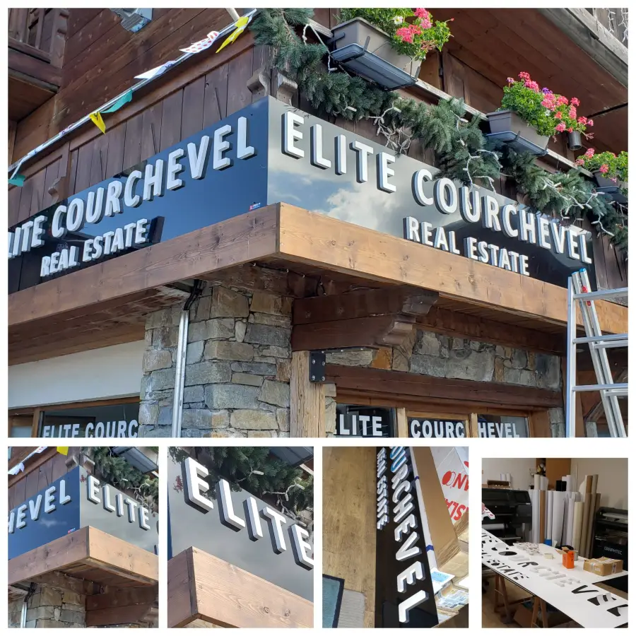 Conception et fabrication d’enseignes en relief