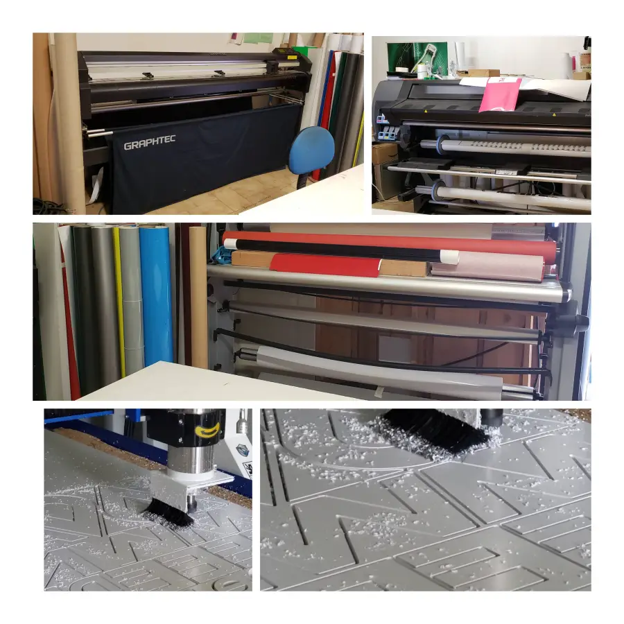 Atelier Enseignes & Signalétique 3D – Savoie (73) – Matériel complet dont CNC